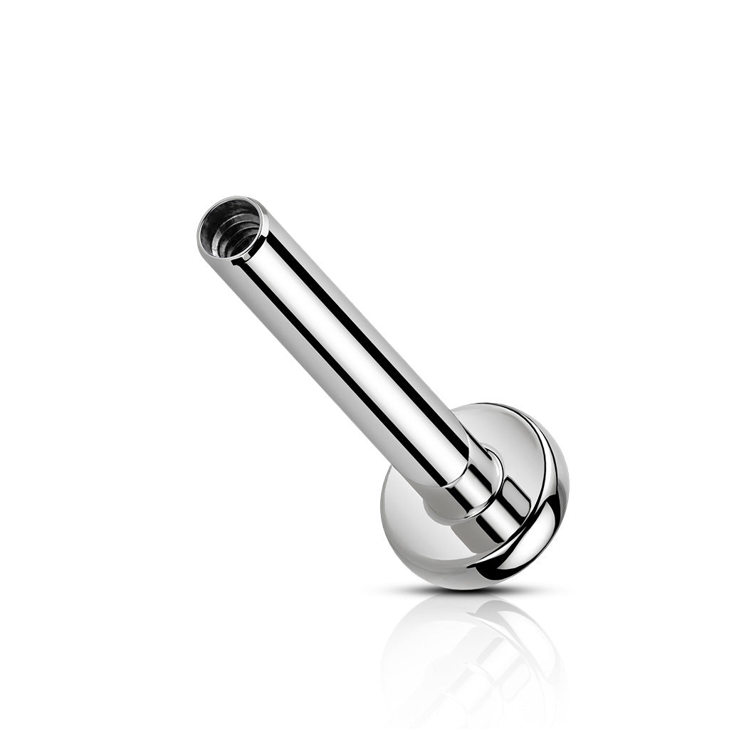 Titanium Threaded 3mm Flat Back Labret Post