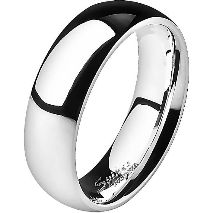 Solid Titanium Polished Traditional Wedding Band