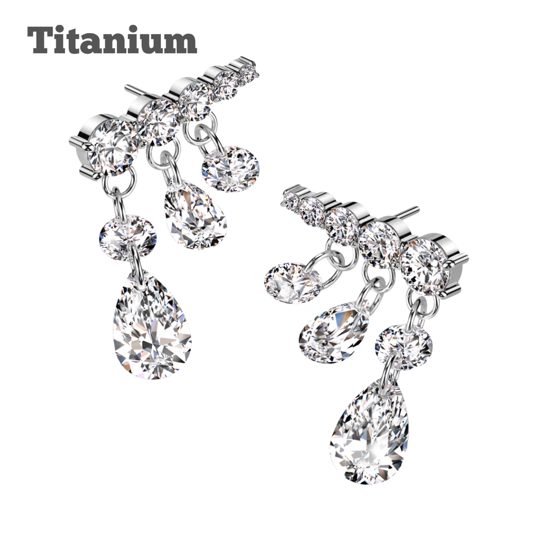 Chandelier Titanium Threadless Top