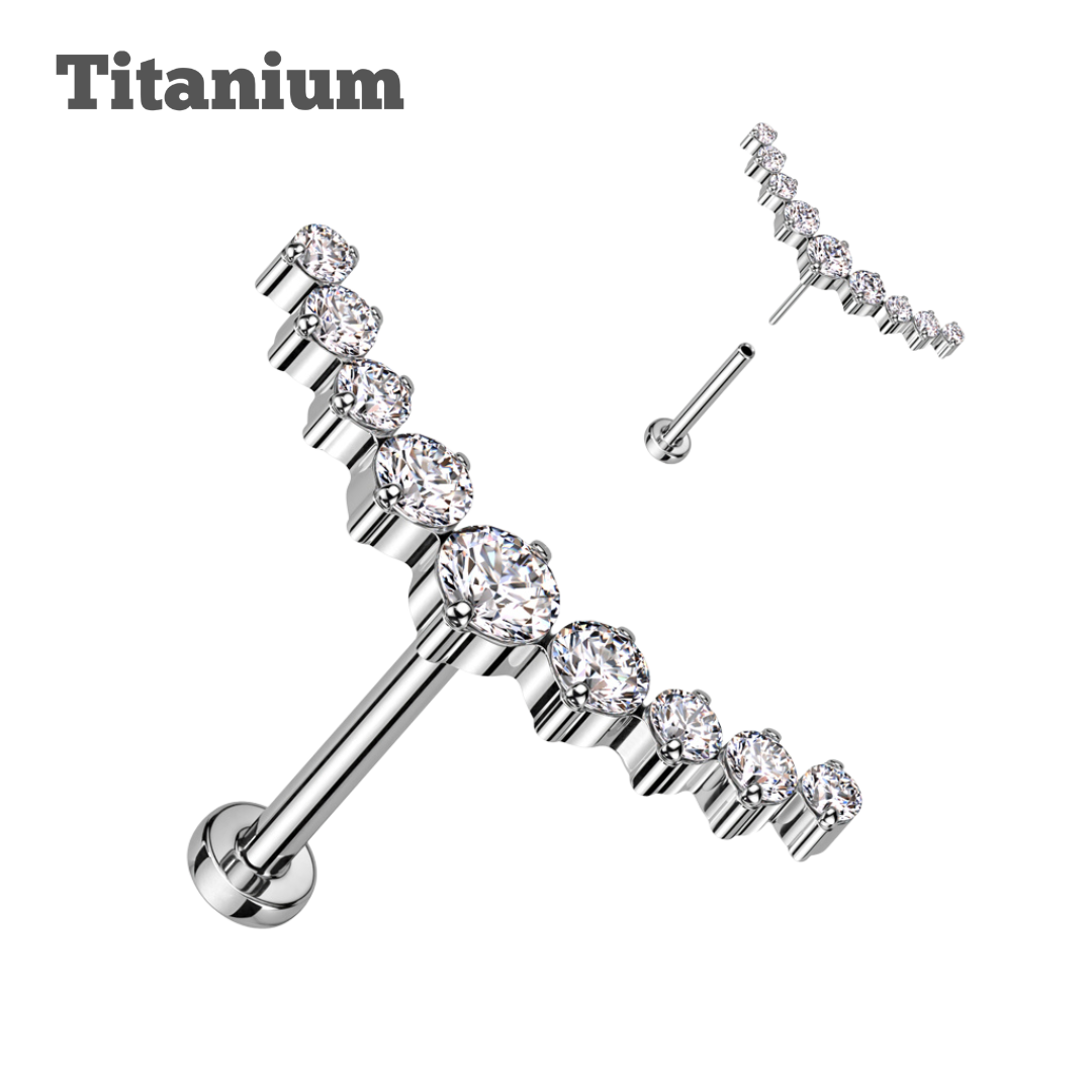 Constellation Titanium Threadless Labret