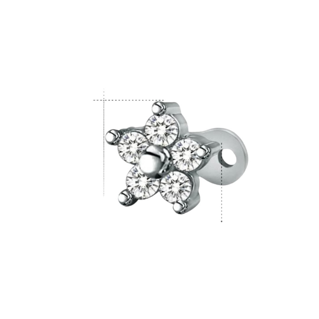 Flower Dermal Anchor Top