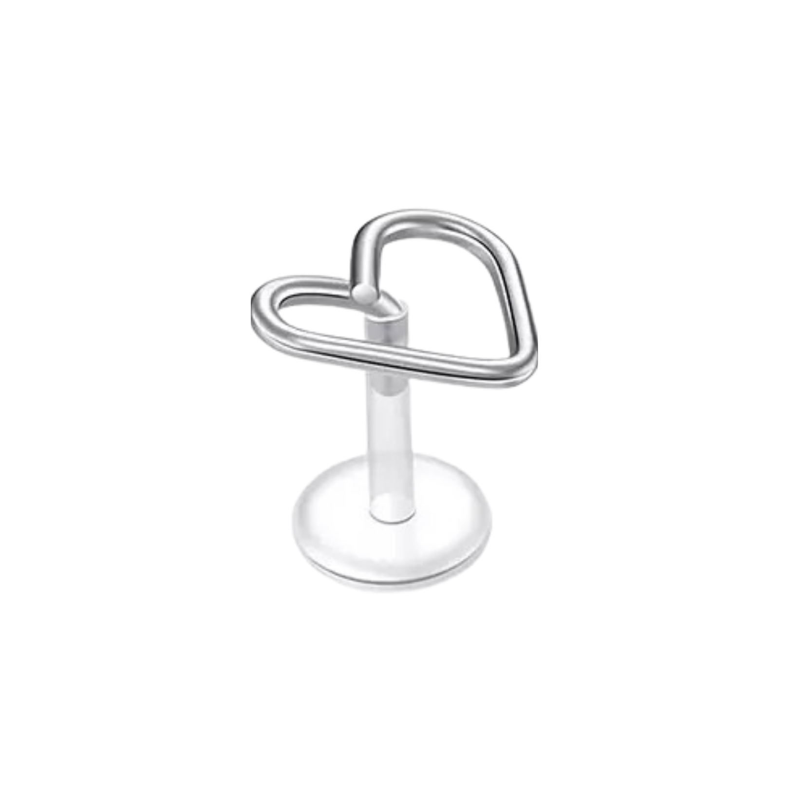 Heart Coil Silicon Plastic Labret