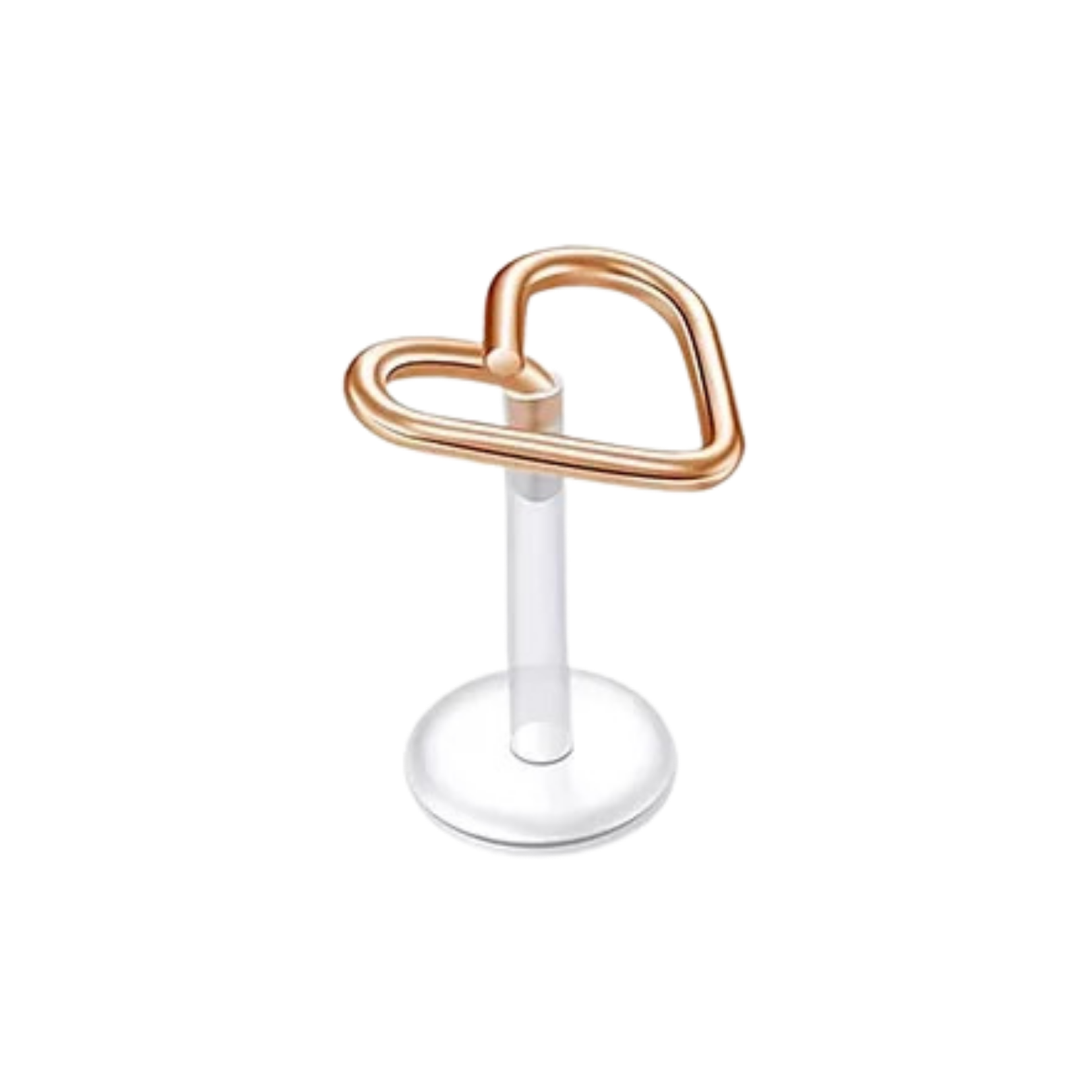Heart Coil Silicon Plastic Labret