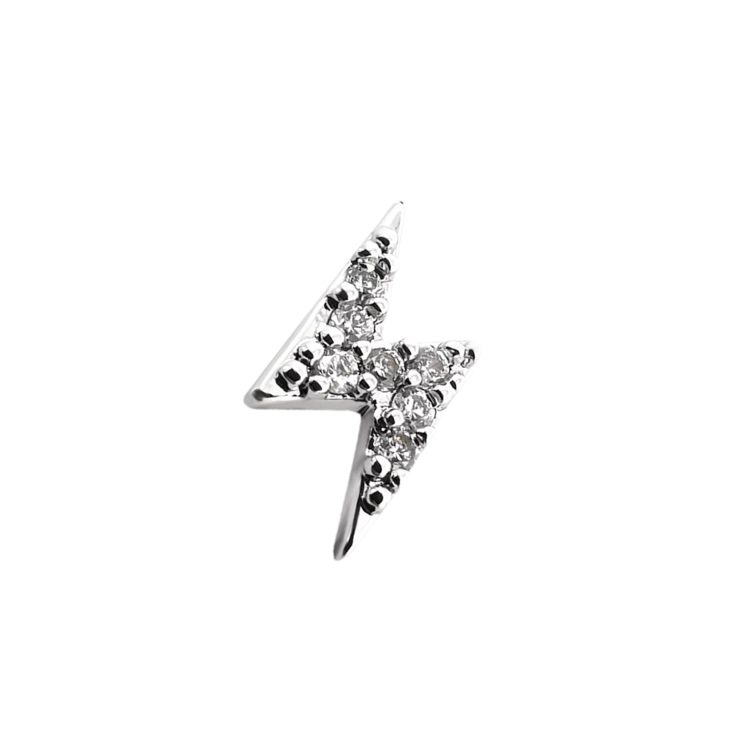 Lightning CZ Dermal Anchor Top