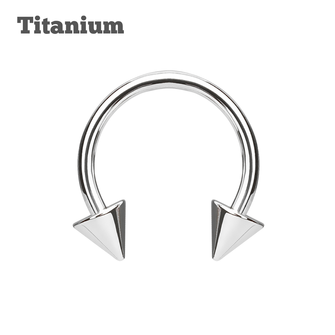 Spike Ends Titanium Horseshoe