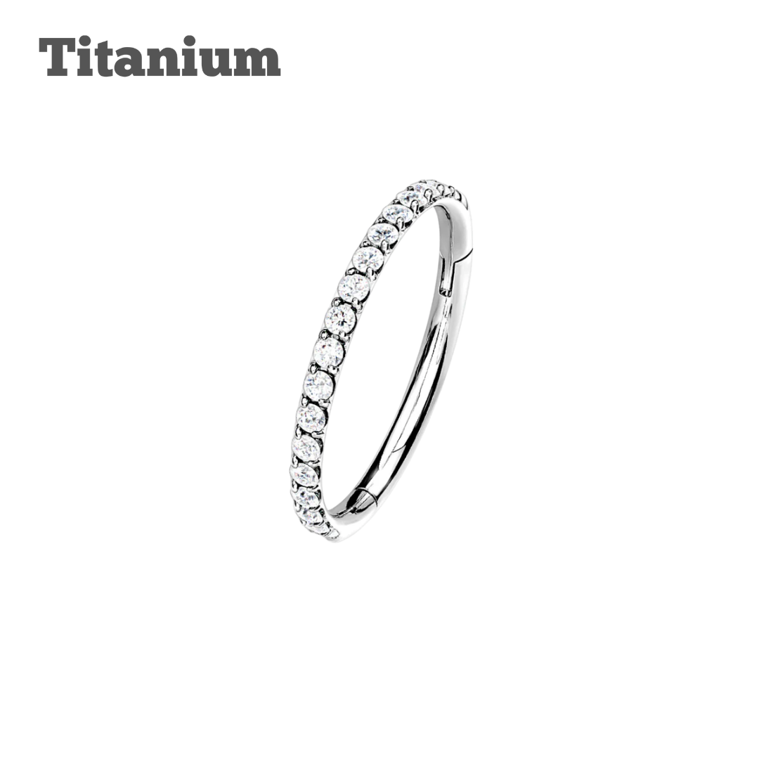 Titanium Outfacing Paved Hinged Hoop