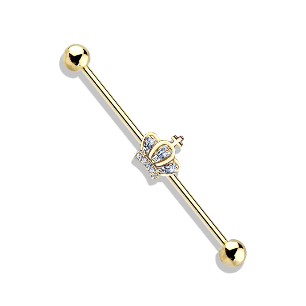 Sparkling Crown Industrial Barbell