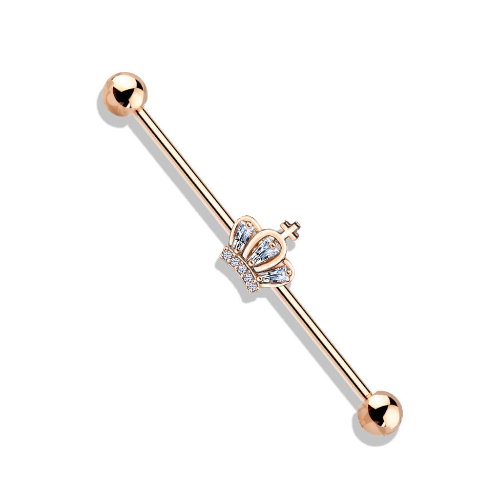 Sparkling Crown Industrial Barbell