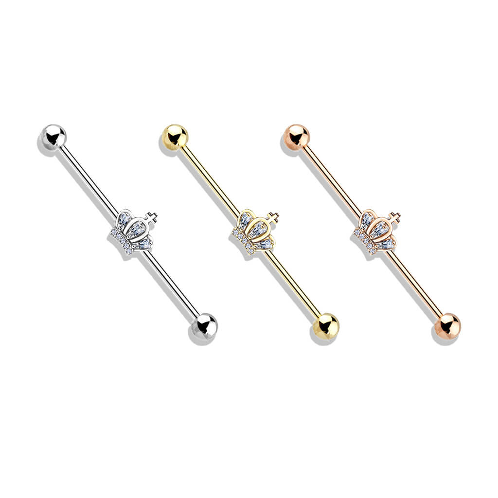 Sparkling Crown Industrial Barbell