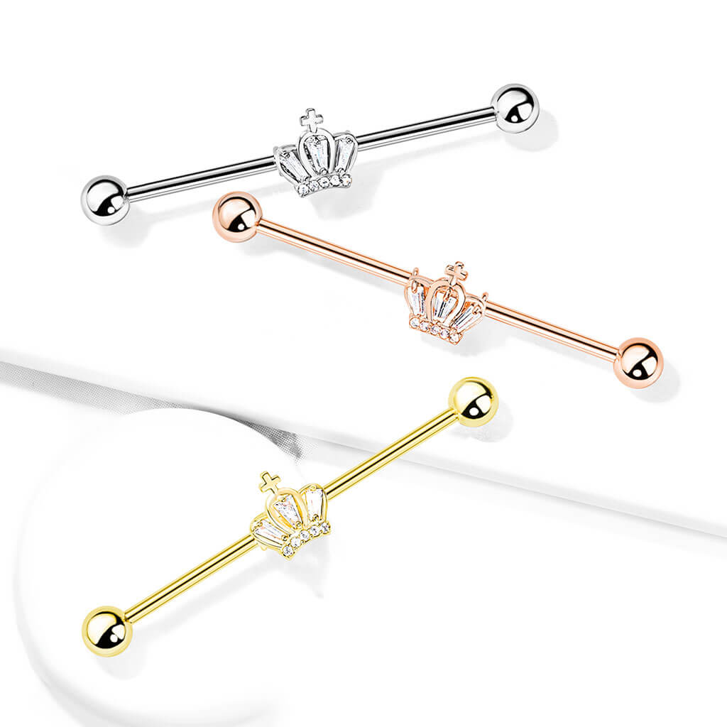 Sparkling Crown Industrial Barbell