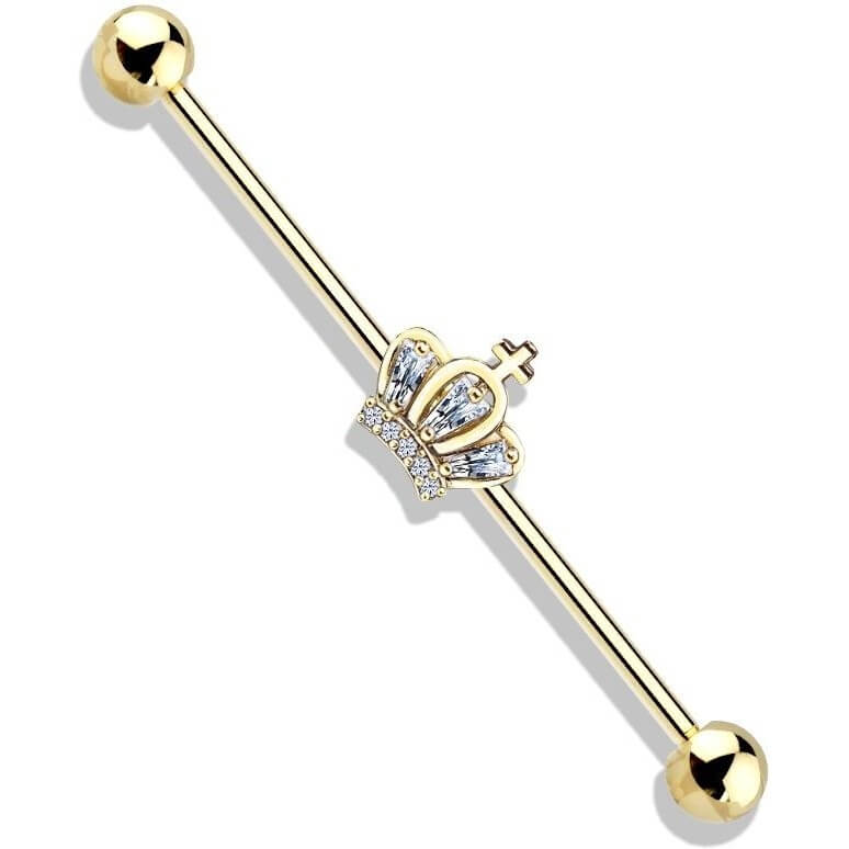 Sparkling Crown Industrial Barbell
