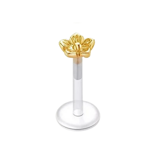 Hibiscus Silicon Plastic Labret