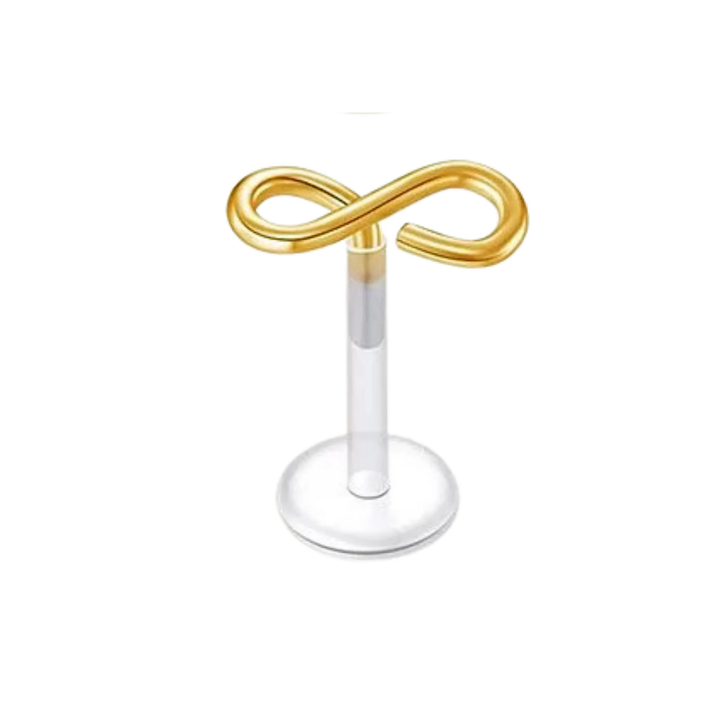Infinity Coil Silicon Plastic Labret