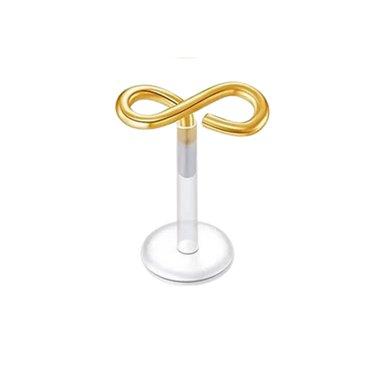 Infinity Coil Silicon Plastic Labret