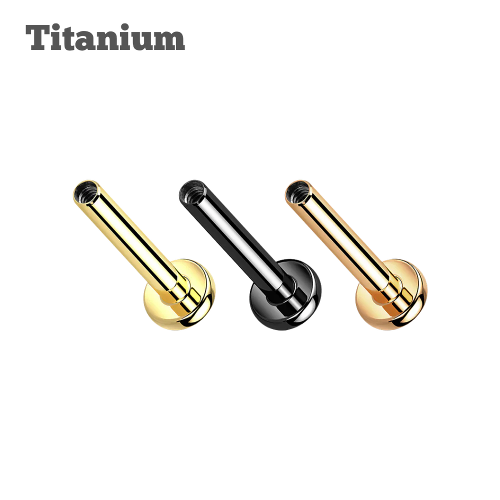 Titanium Internally Threaded 4mm Base Labret Posts