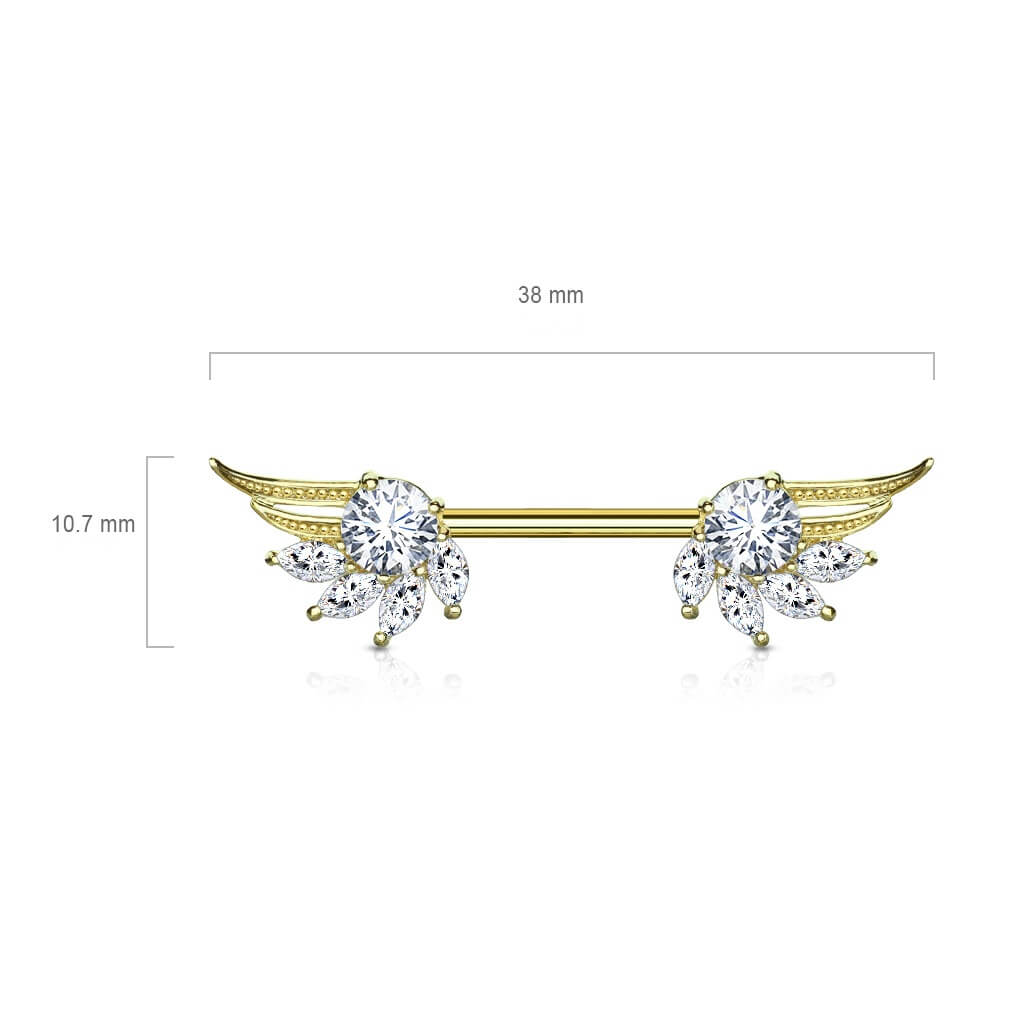 Wing Ends Straight Barbell