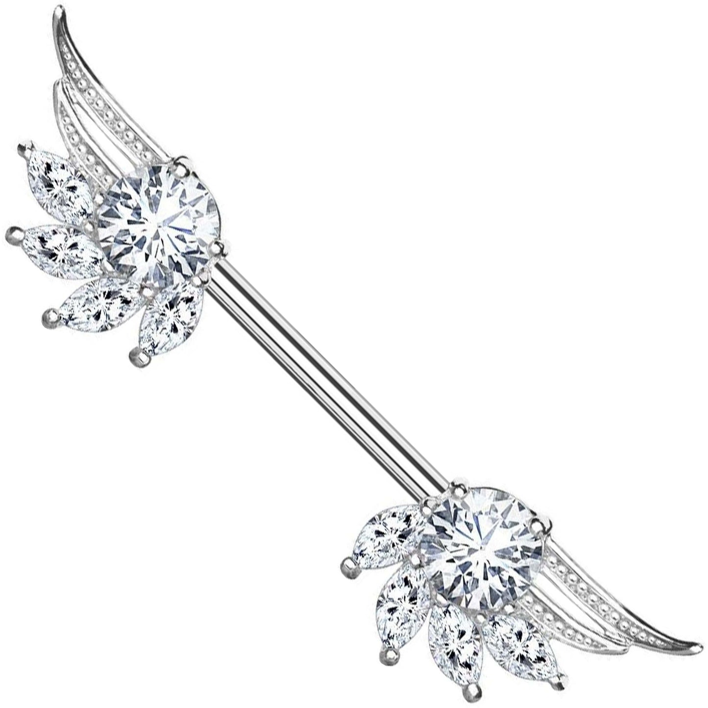 Wing Ends Straight Barbell