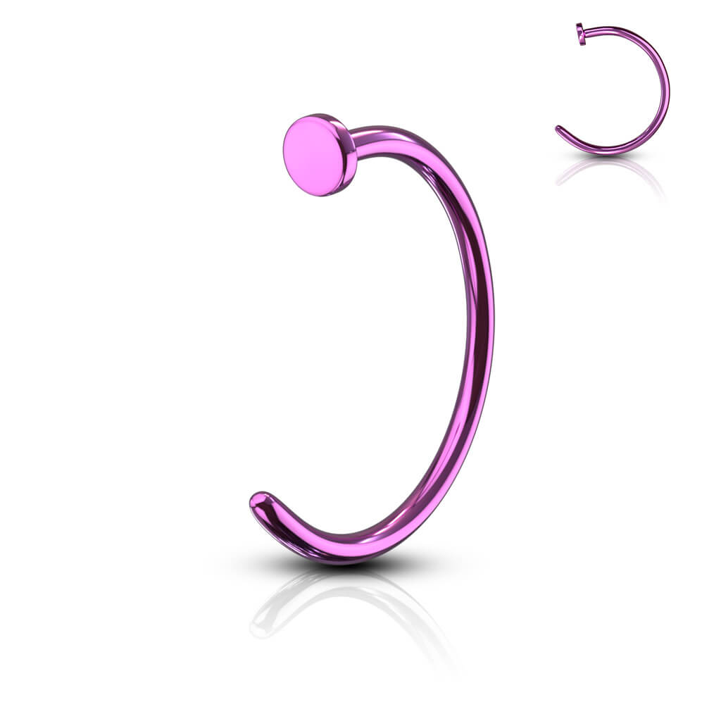 Titanium IP Surgical Steel Nose Hoop Ring