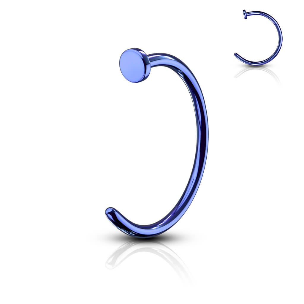 Titanium IP Surgical Steel Nose Hoop Ring