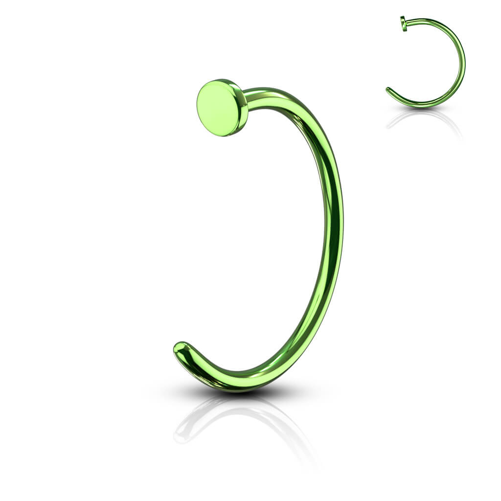 Titanium IP Surgical Steel Nose Hoop Ring