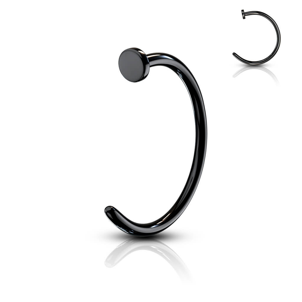 Titanium IP Surgical Steel Nose Hoop Ring