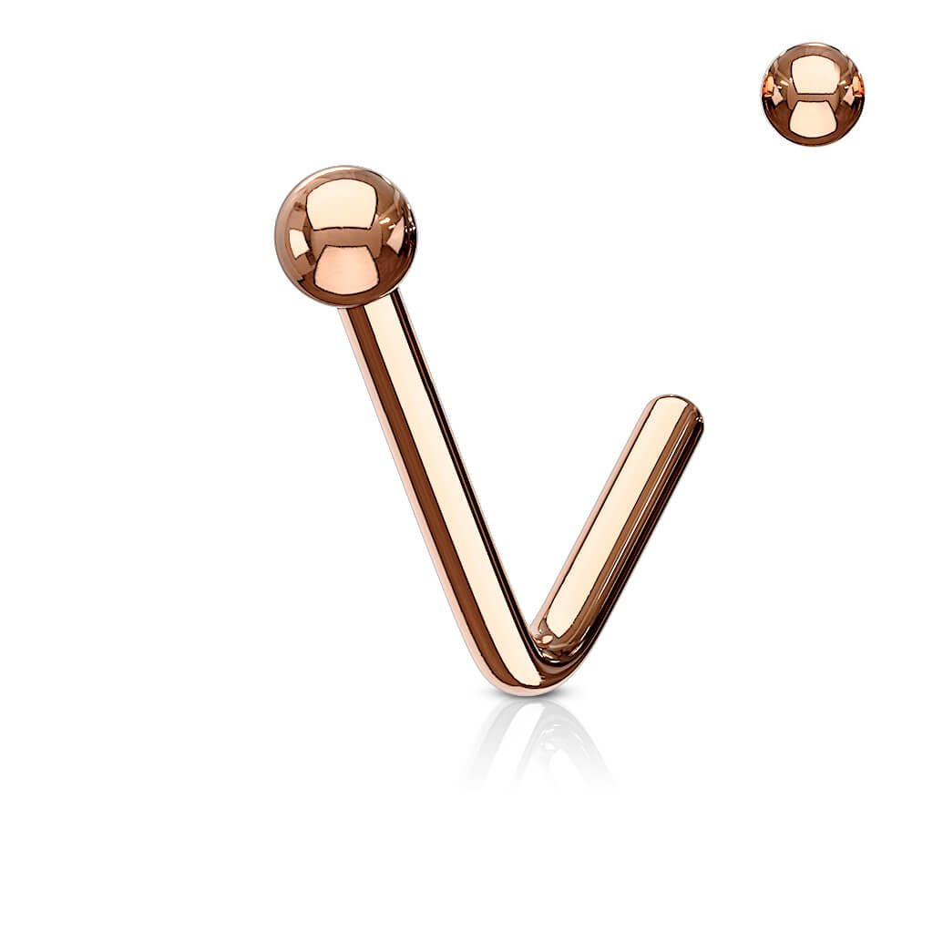 Ball End L-Bend Nose Stud