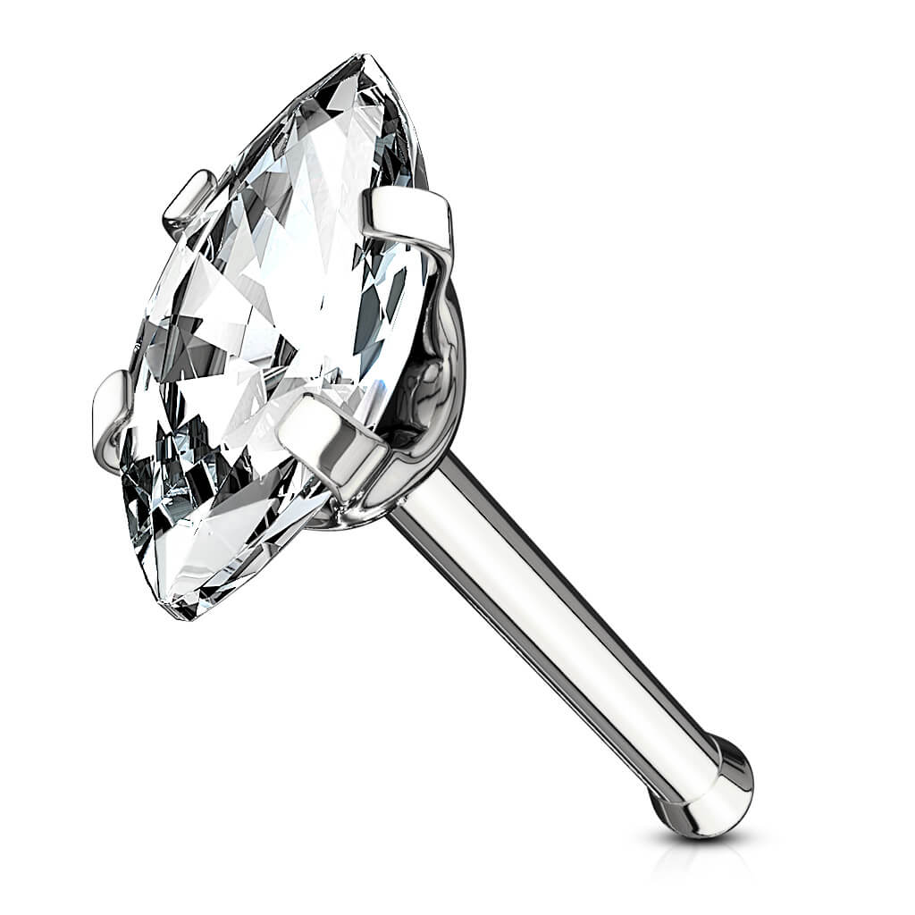 Marquise CZ Nose Bone Stud