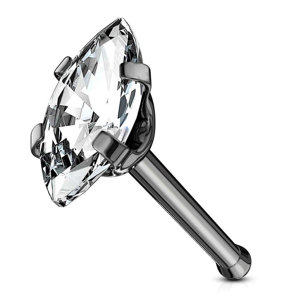 Marquise CZ Nose Bone Stud