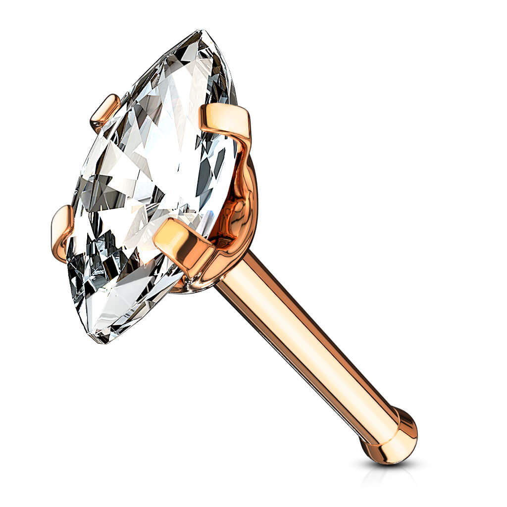 Marquise CZ Nose Bone Stud