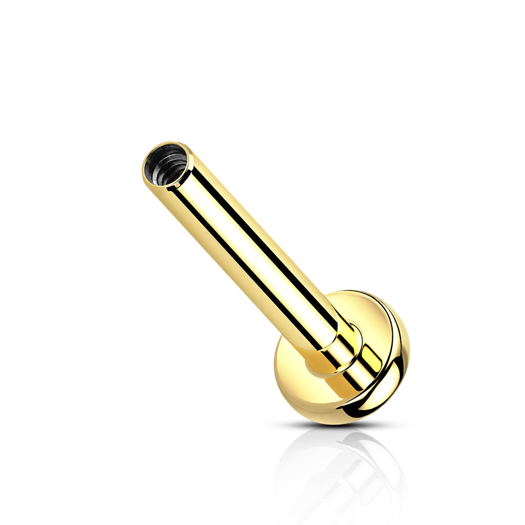 Titanium Threaded 3mm Flat Back Labret Post