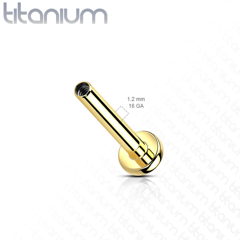 Titanium Internally Threaded 4mm Base Labret Posts