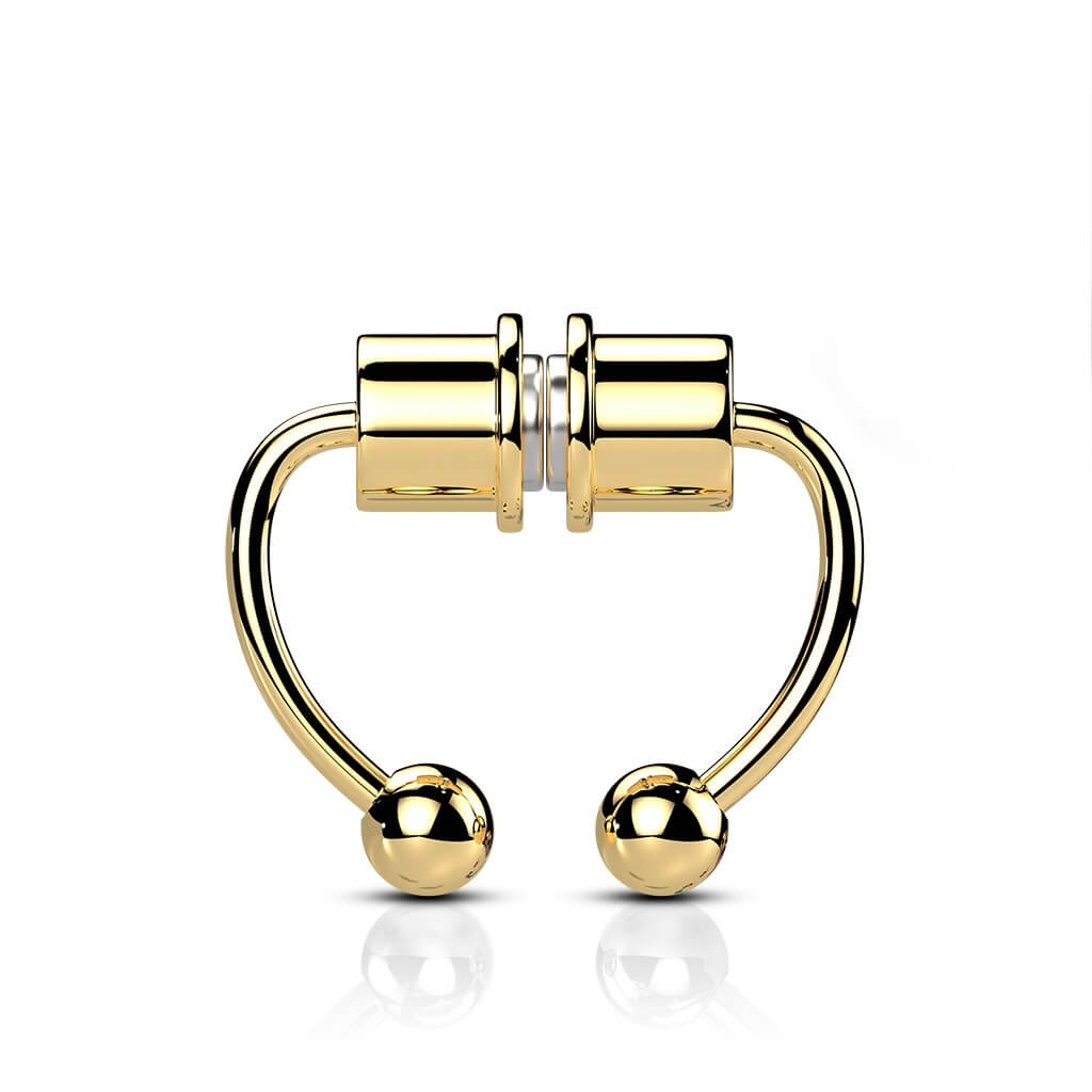 Magnetic Faux Septum Horseshoe Ring