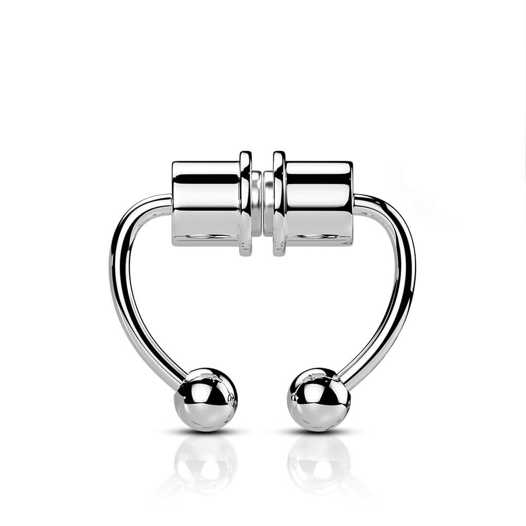 Magnetic Faux Septum Horseshoe Ring