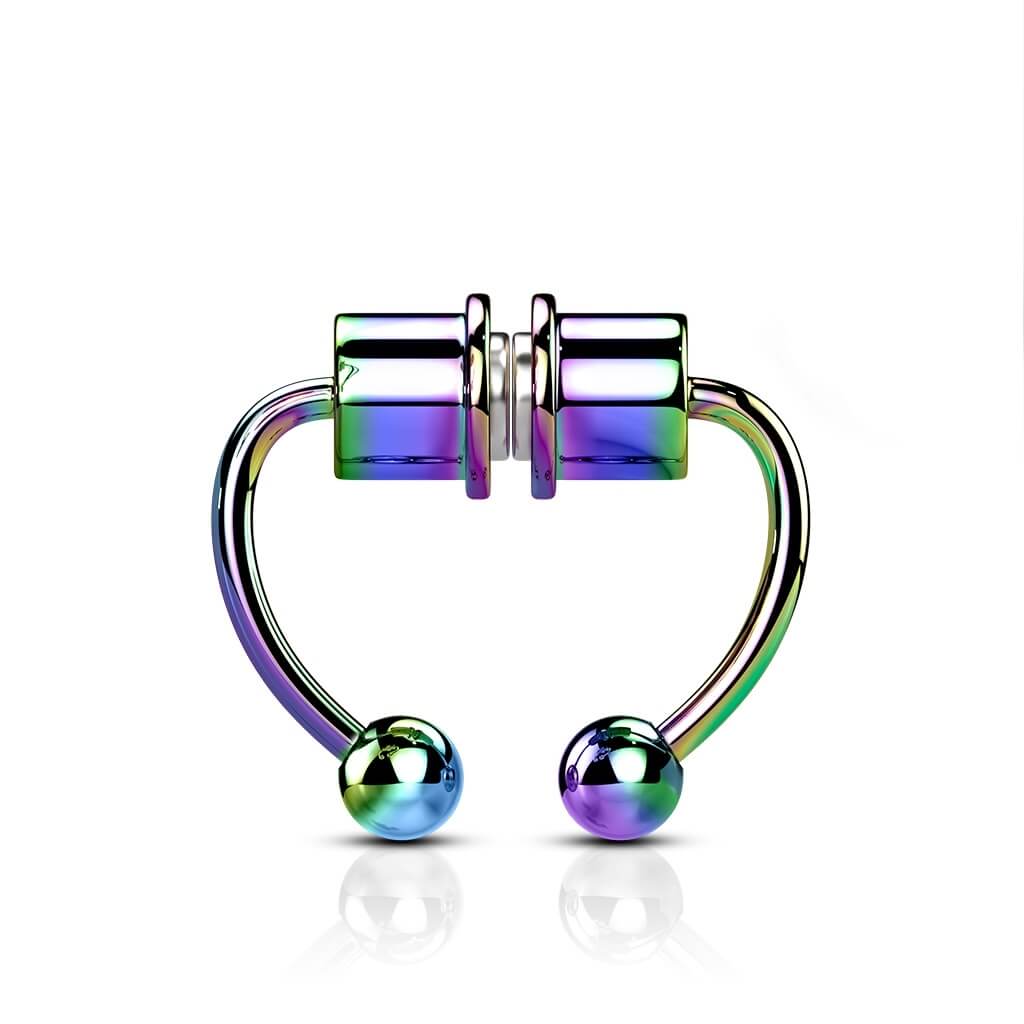Magnetic Faux Septum Horseshoe Ring