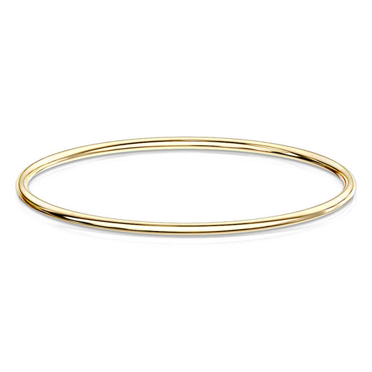 Thick Wire Stainless Steel Bangle Bracelet