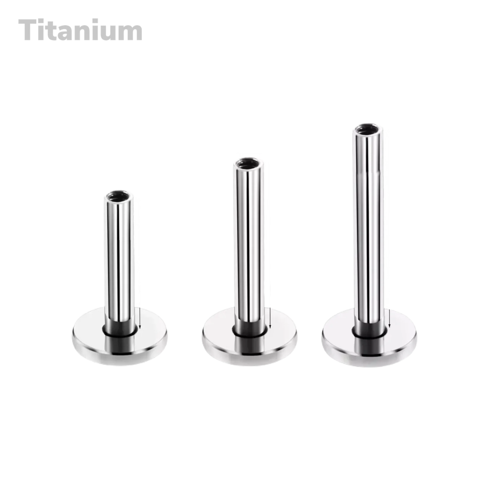 Titanium Internally Threaded 4mm Base Labret Posts
