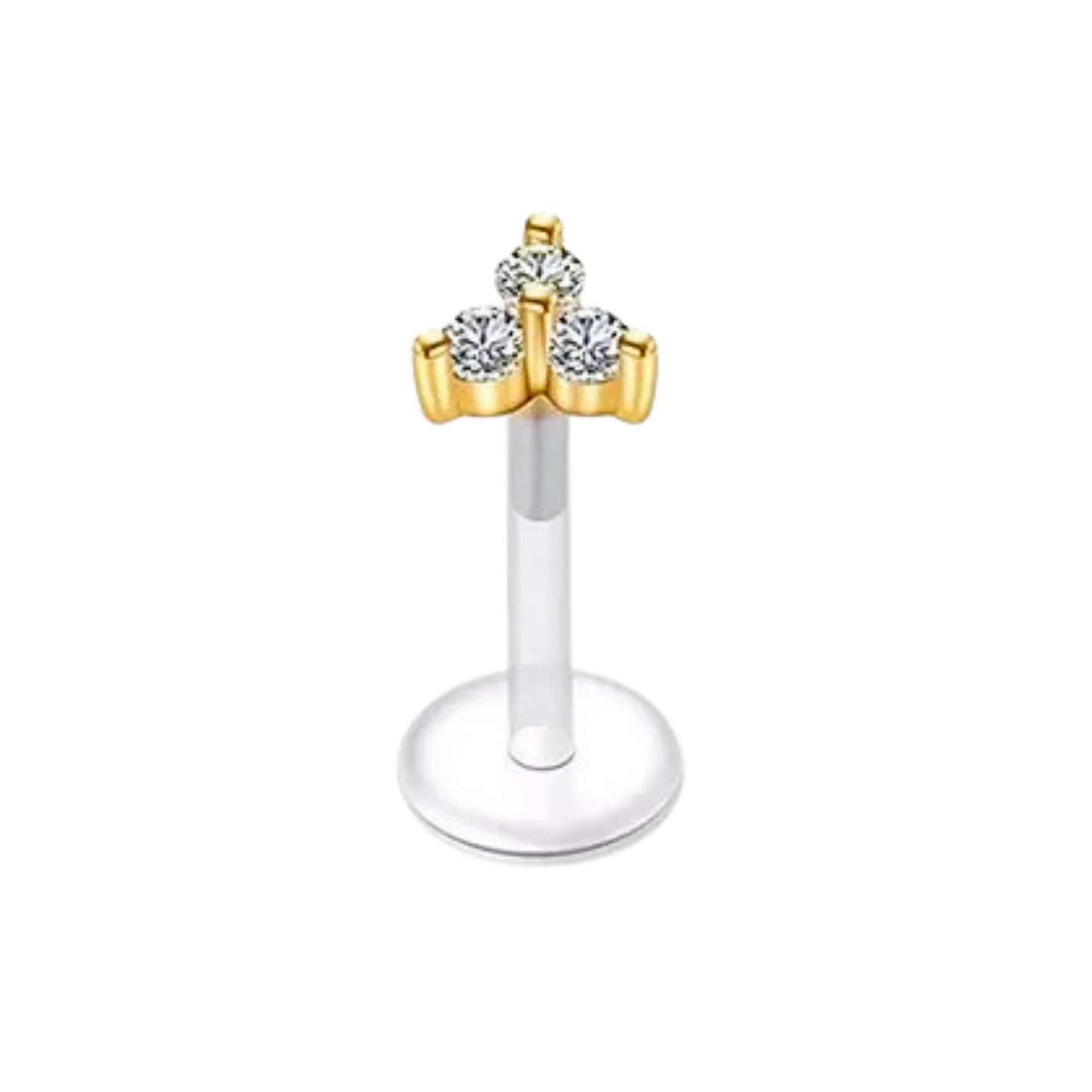 Trinity Gem Silicon Plastic Labret