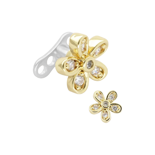 Yellow Daisy Dermal Anchor Top