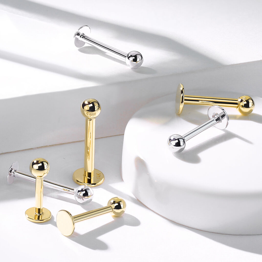 14K Gold Labret / Monroe Stud