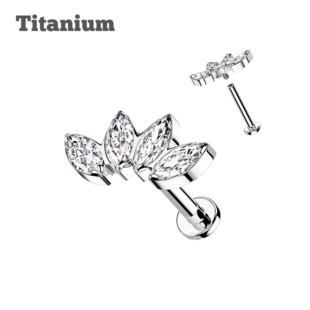 4 Marquis Titanium Labret