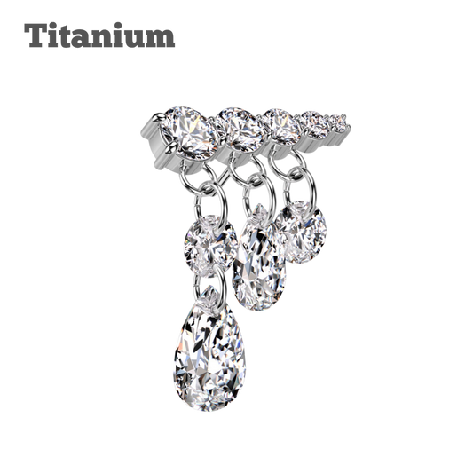 Chandelier Titanium Threadless Top