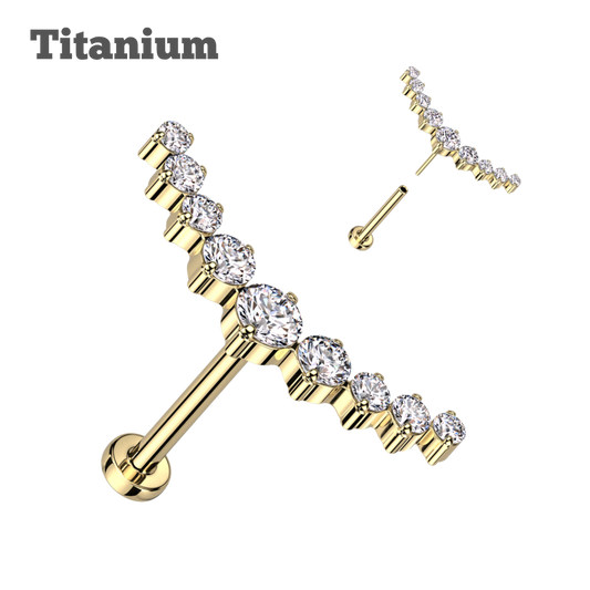 Constellation Titanium Threadless Labret
