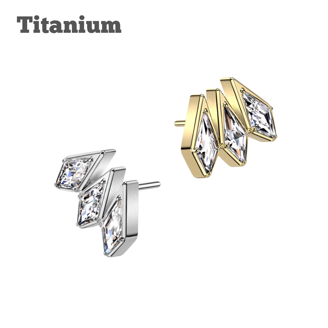 Elise Titanium Threadless Top