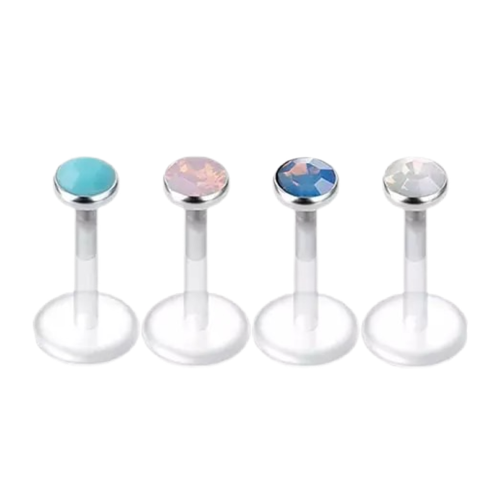 Enamel Silicon Plastic Labret