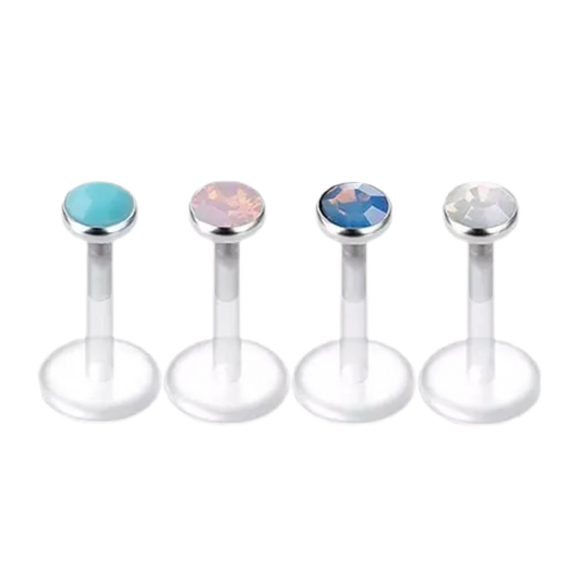 Enamel Silicon Plastic Labret