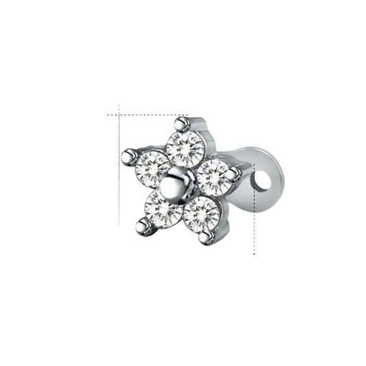 Flower Dermal Anchor Top