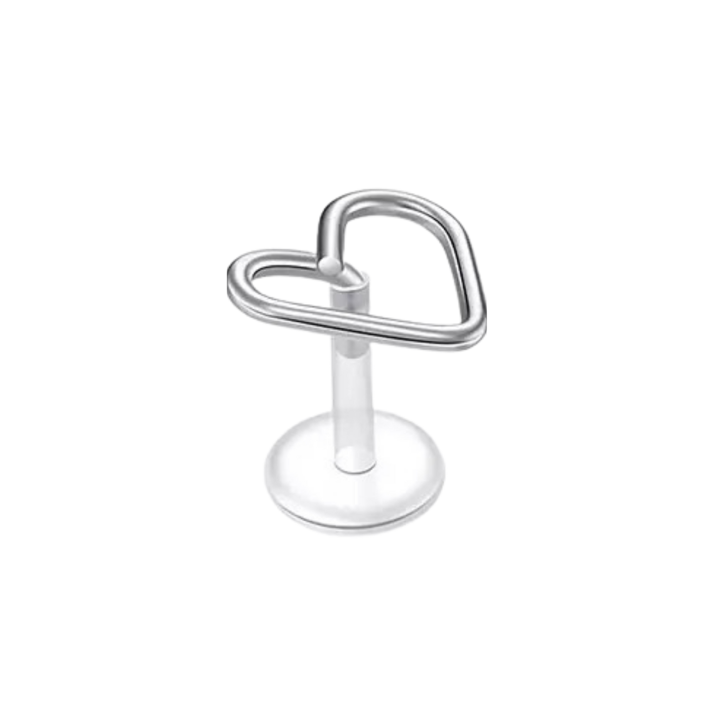 Heart Coil Silicon Plastic Labret