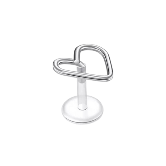 Heart Coil Silicon Plastic Labret
