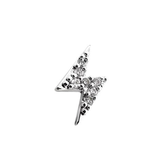 Lightning CZ Dermal Anchor Top