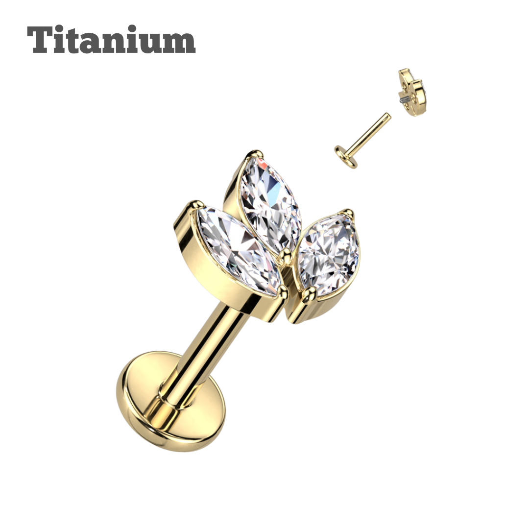 Lotus Titanium Threaded Labret